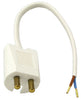 Luminaire Plug Opal Pro unearthed 15.5cm wire