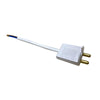 Luminaire Plug Opal Pro unearthed 15.5cm wire