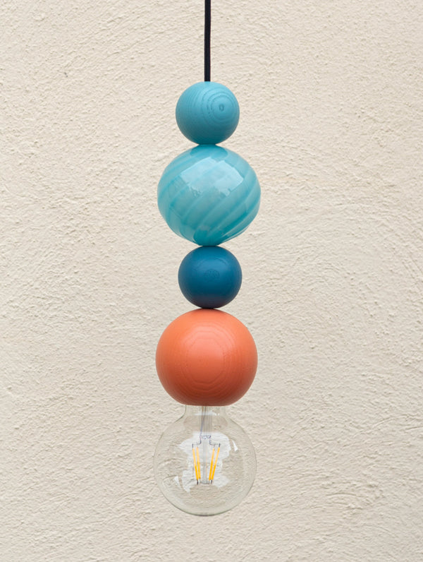 Preloved Single pendant light, Xlarge Blue