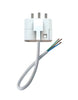Luminaire plug earthed 15.5cm wire